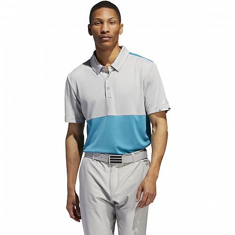 Adidas ClimaChill Heather Block Competition Golf Shirts - ON SALE