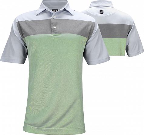 FootJoy ProDry Birdseye Jacquard Color Block Golf Shirts - FJ Tour Logo Available - Previous Season Style