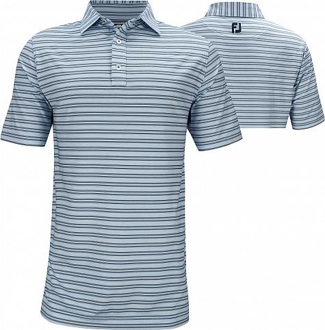 FootJoy ProDry Lisle Pinstripe Golf Shirts - Athletic Fit - Montauk Collection - FJ Tour Logo Available