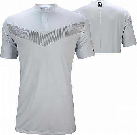 Nike Dri-FIT Tiger Woods Vapor Blade Golf Shirts - Pure Platinum - ON SALE