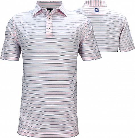 FootJoy ProDry Lisle Pinstripe Golf Shirts - Athletic Fit - Truro Collection - FJ Tour Logo Available