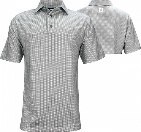 FootJoy ProDry Lisle Neat Print Golf Shirts - Truro Collection - FJ Tour Logo Available