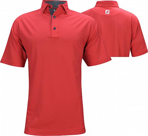 FootJoy ProDry Baby Pique Solid with Dot Print Golf Shirts - Lake Geneva Collection - FJ Tour Logo Available