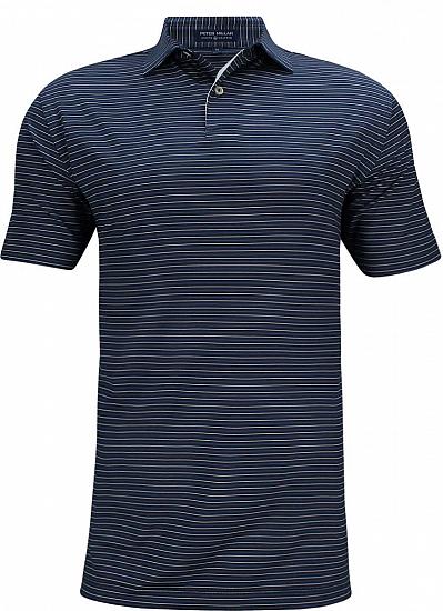Peter Millar Crown Crafted Montgomery Stripe Stretch Jersey Golf Shirts - Tour Fit