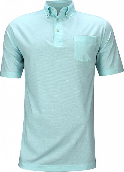 Peter Millar Seaside Grover Stripe Golf Shirts