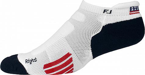 FootJoy TechSof Tour Patriotic Roll Tab Women's Golf Socks - Single Pairs