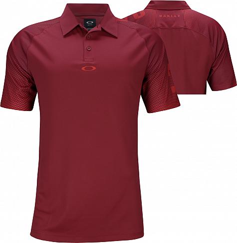 Oakley Graphic Logo Sleeves Golf Shirts - Raspberry