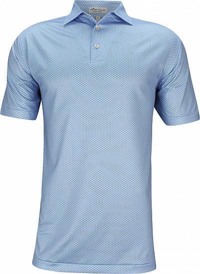 Peter Millar Ward Printed Diamond Stretch Jersey Golf Shirts