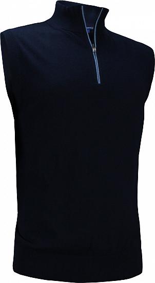 FootJoy 1857 Cotton Cashmere Half-Zip Golf Vests - Previous Season Style
