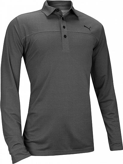 Puma DryCELL Long Sleeve Golf Shirts - Puma Black