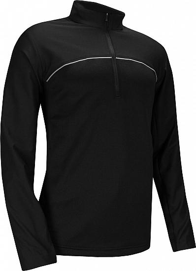 Adidas Go-To Adapt Quarter-Zip Golf Pullovers - Black