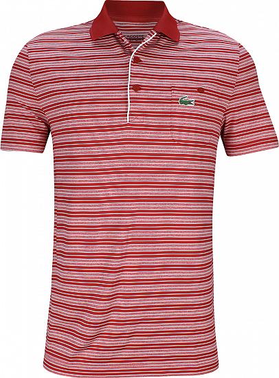 Lacoste Sport Stripe Jersey Golf Shirts - ON SALE - HOLIDAY SPECIAL