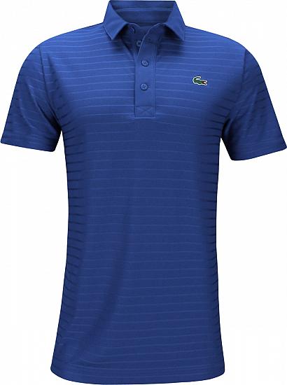 Lacoste Tech Jersey Stripe Jacquard Golf Shirts - ON SALE