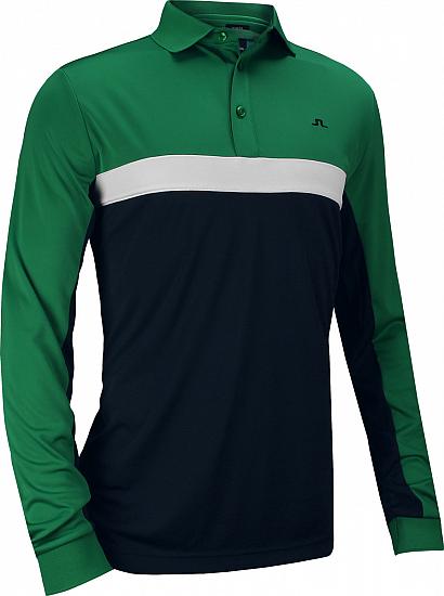 J.Lindeberg Ethan Slim Fit TX Jersey Long Sleeve Golf Shirts