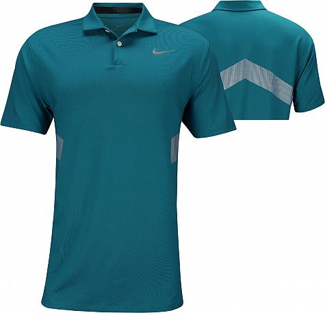 Nike Dri-FIT Vapor Print Golf Shirts - Green Abyss