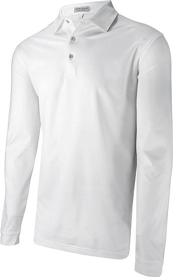 Peter Millar Solid Stretch Jersey Long Sleeve Golf Shirts