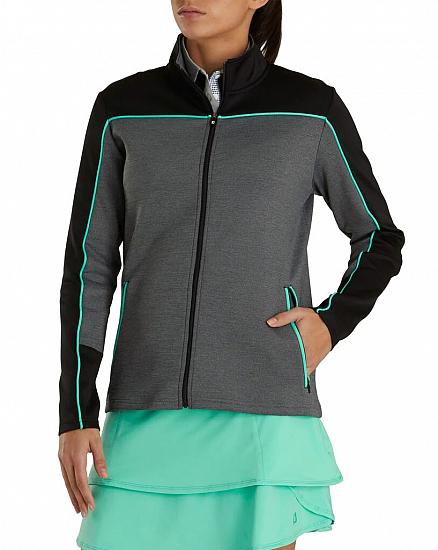 FootJoy Women's Jersey Full-Zip Midlayer Golf Jackets - FJ Tour Logo Available - Previous Season Style