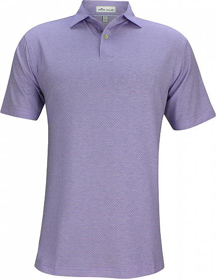 Peter Millar Dri-Release Natural Touch Printed Dot Jersey Golf Shirts