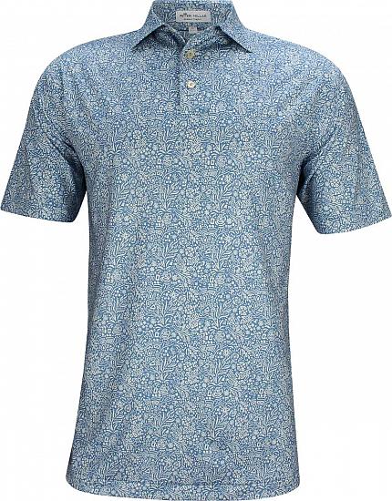 Peter Millar Fairview Printed Floral Stretch Jersey Golf Shirts