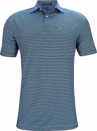 Peter Millar Crown Crafted Coltrane Stripe Stretch Jersey Golf Shirts - Tour Fit