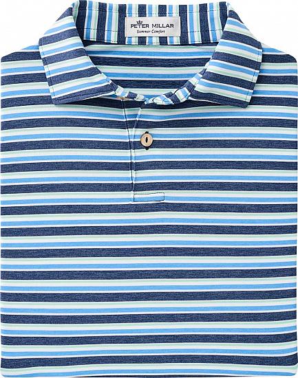 Peter Millar Center Stripe Stretch Jersey Junior Golf Shirts
