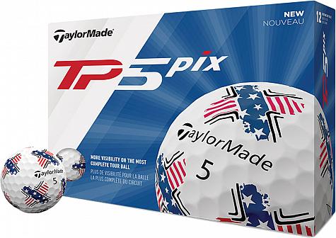 TaylorMade TP5 Pix Golf Balls - U.S.A. Edition