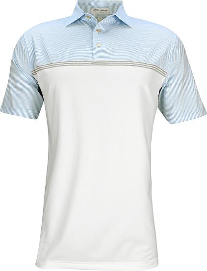 Peter Millar Aycock Engineered Stripe Stretch Jersey Golf Shirts