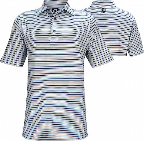 FootJoy ProDry Lisle Multi Stripe Golf Shirts - FJ Tour Logo Available - Previous Season Style