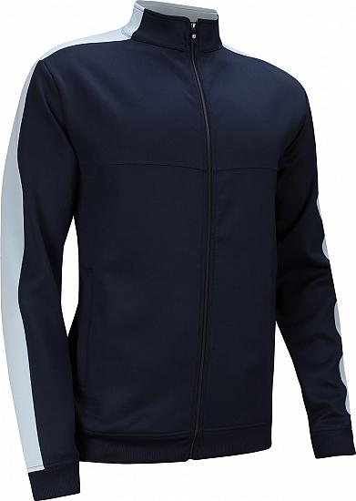 FootJoy Sleeve Stripe Jersey Knit Track Full-Zip Golf Jackets - FJ Tour Logo Available - Previous Season Style