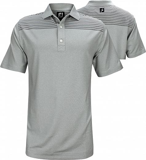 FootJoy ProDry Lisle Feeder Stripe Color Block Golf Shirts - FJ Tour Logo Available