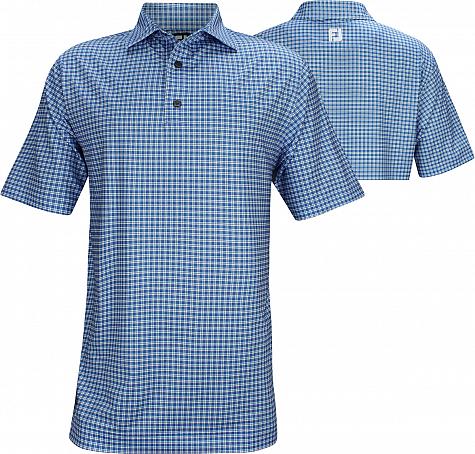 FootJoy ProDry Lisle Plaid Print Golf Shirts - FJ Tour Logo Available - Previous Season Style