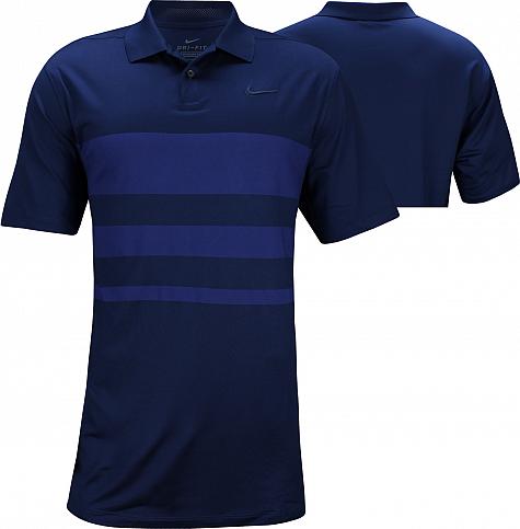 Nike Dri-FIT Vapor Chest Stripe Golf Shirts