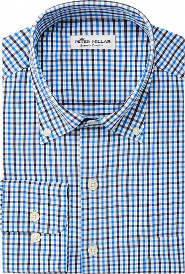 Peter Millar Naylor Check Sport Performance Button-Downs