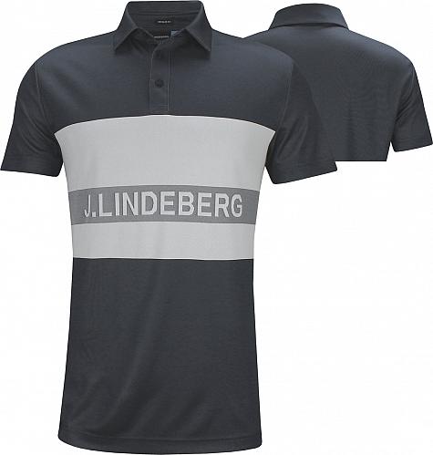 J.Lindeberg Theo TX Jacquard Golf Shirts