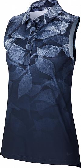 Nike Women's Dri-FIT Fairway UV Floral Print Sleeveless Golf Shirts - Previous Season Style - ON SALE
