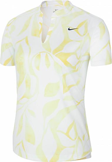Nike Women's Dri-FIT Victory Texture Print Golf Shirts - Previous Season Style