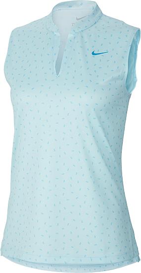 Nike Women's Dri-FIT Victory Blade Dot Print Sleeveless Golf Shirts - Previous Season Style - ON SALE