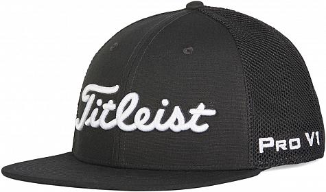 Titleist Tour Flat Bill Mesh Snapback Adjustable Golf Hats