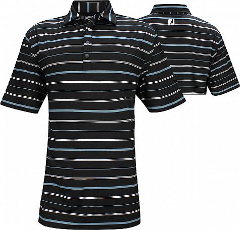 FootJoy ProDry Lisle Open Stripe Golf Shirts - FJ Tour Logo Available