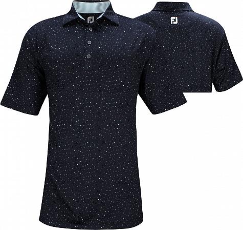 FootJoy ProDry Lisle Confetti Print Golf Shirts - FJ Tour Logo Available