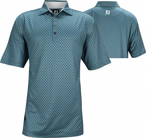 FootJoy ProDry Lisle Palm Print Golf Shirts - FJ Tour Logo Available - Previous Season Style