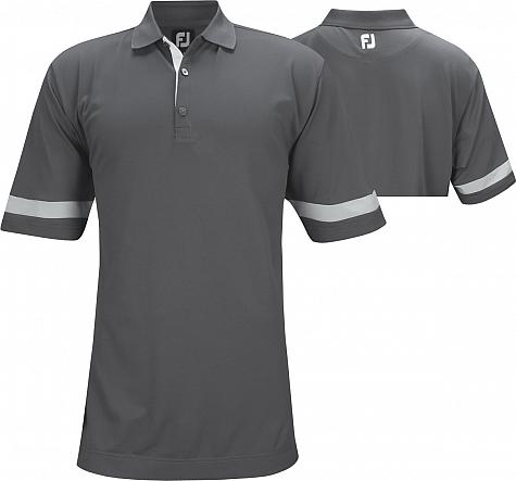 FootJoy ProDry Stretch Pique Sleeve Band Solid Golf Shirts - FJ Tour Logo Available