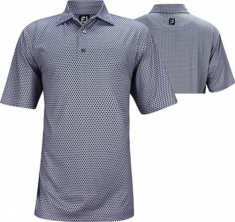 FootJoy ProDry Lisle Geo Print Golf Shirts - FJ Tour Logo Available - Previous Season Style