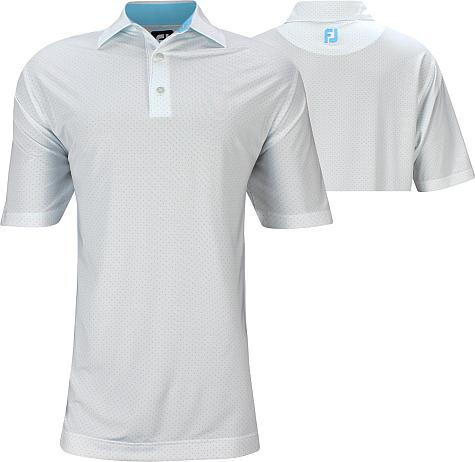 FootJoy Lisle Dot Print Golf Shirts - ON SALE