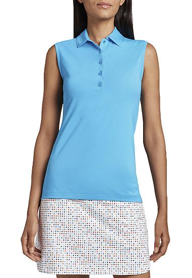 Peter Millar Women's Performance Sleeveless Golf Shirts - Cyan