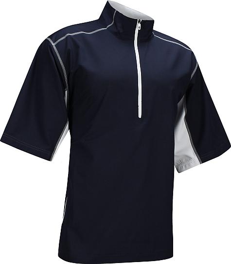 FootJoy Short Sleeve Sport Half-Zip Golf Windshirts - FJ Tour Logo Available