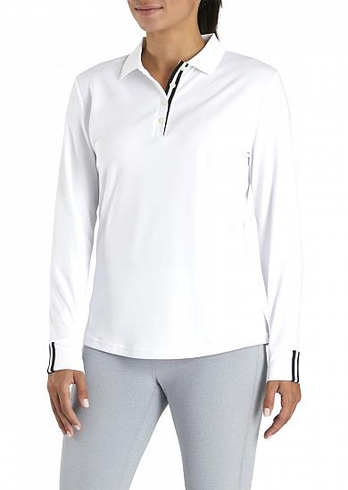 FootJoy Women's Pique Sun Protection Long Sleeve Golf Shirts - FJ Tour Logo Available - Previous Season Style