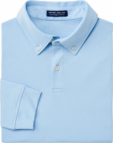 Peter Millar Crown Crafted Champ Long Sleeve Golf Shirts - Tour Fit