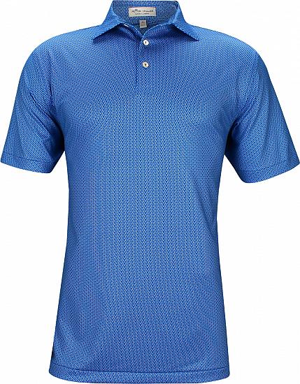 Peter Millar Wade Printed Wishbone Jersey Golf Shirts