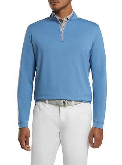 Peter Millar Mackay Stretch Interlock Quarter-Zip Golf Pullovers